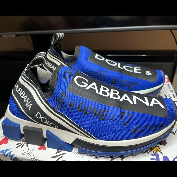 dolce and gabbana sorrento sneakers blue